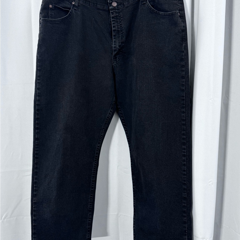 Wrangler Men's Black Straight Jeans 42 x 24